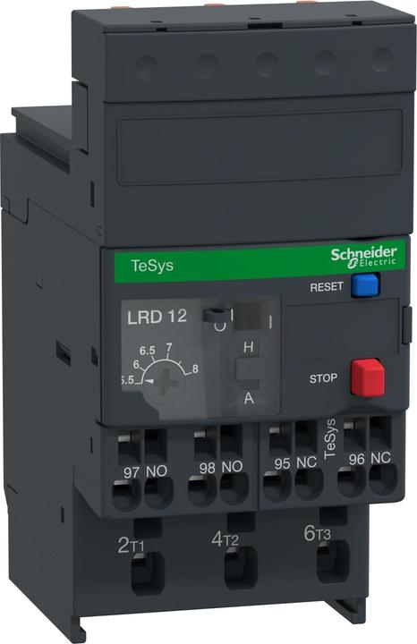 Produktbild Schneider Electric Motorschutzrelais, 5,5-8A, 1S+1Ö, Klasse LRD123
