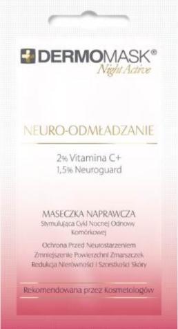 L´Biotica Dermomask Night Active Neuro Rejuvenation Reparaturmaske für Nacht 12 ml (12 ml)
