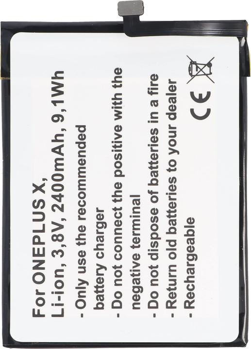 Image du produit AccuCell Akku ONEPLUS X Akku E1000, X OPPO A30, A30 Dual SIM TD-LTE, BLP607