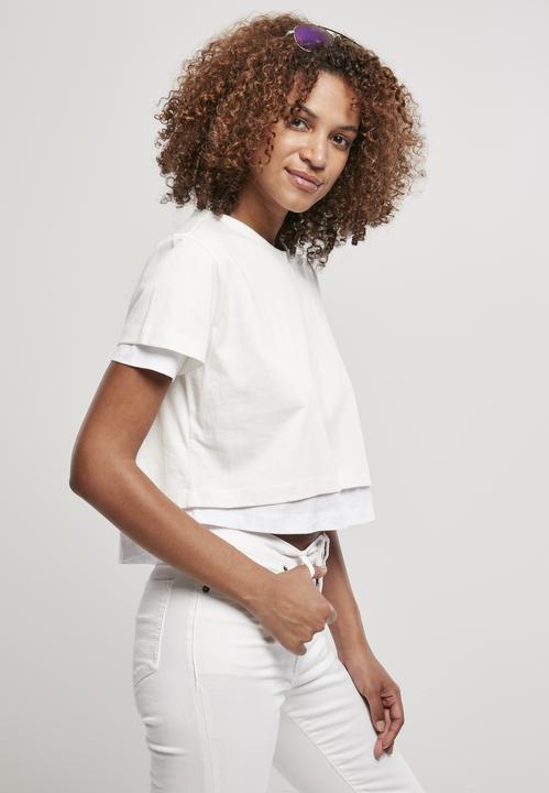 Actual product image Urban Classics Ladies Full Double Layered Tee (XS)