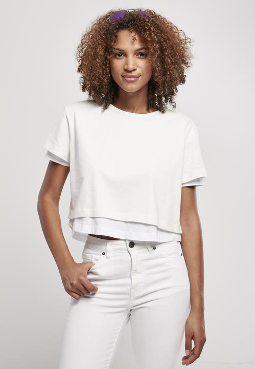 Actual product image Urban Classics Ladies Full Double Layered Tee (XS)