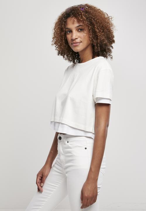 Actual product image Urban Classics Ladies Full Double Layered Tee (XS)