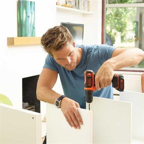 Image du produit Black & Decker & Decker BDCDD12K1-QW Perceuse 550 RPM (Fonctionnement sur batterie)
