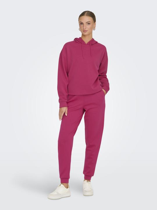 Produktbild Only Play Normal geschnitten Kapuze Gerippte Ärmelbündchen Tief angesetzte Schulter Sweatshirt Kapuzenpullover (L)