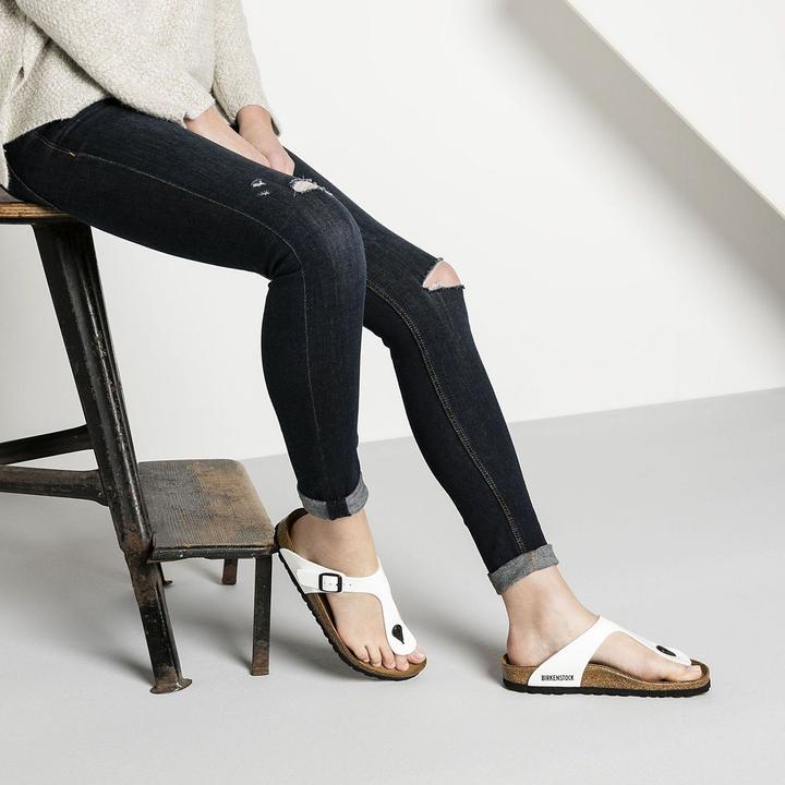 Image du produit Birkenstock GIZEH Kids Birko-Flor Narrow - Blanc Laqué (31)