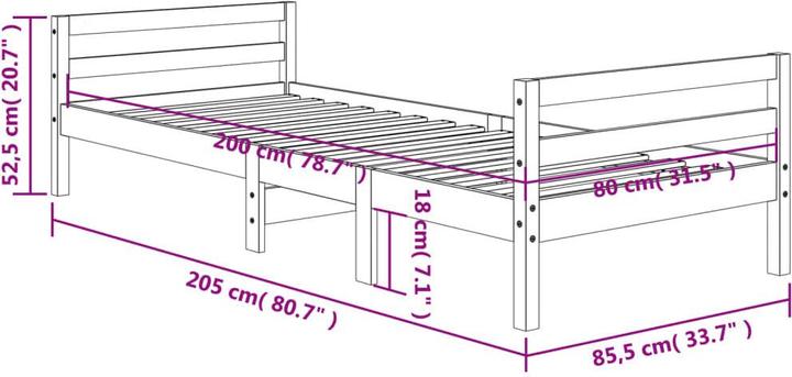 Image du produit VidaXL Ethelin (80 x 200 cm)