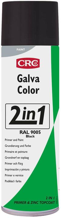 CRC Vernis de protection pour peinture GalvaColor 2in1, 9005 noir profond 500 ml (500 ml, Noir profond (RAL 9005))