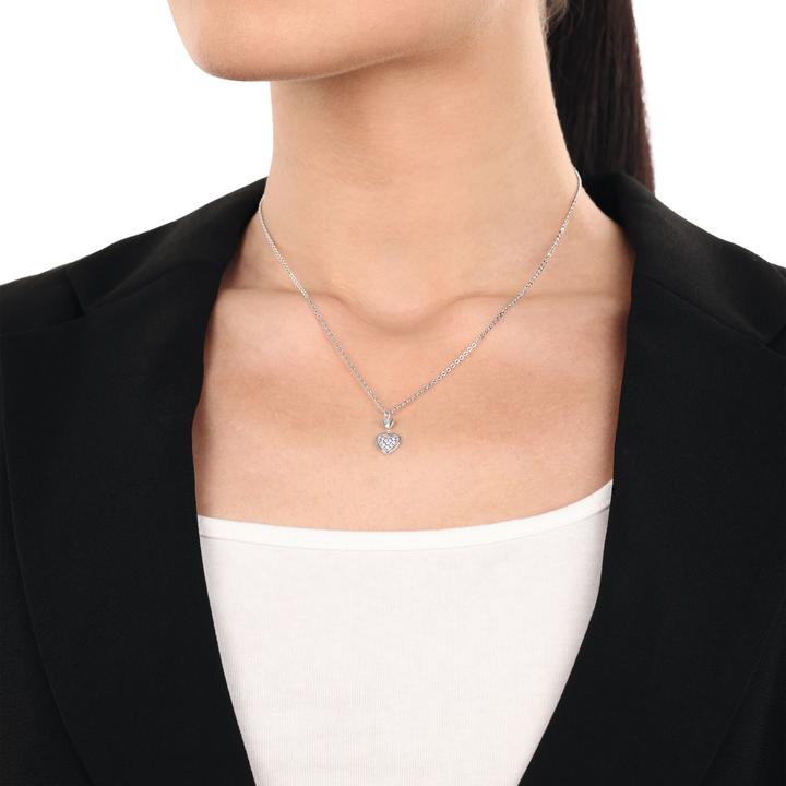Immagine prodotto Amor Ciondolo Cupido da donna, argento 925, zirconi sintetici. | Cuore (Argento 925)