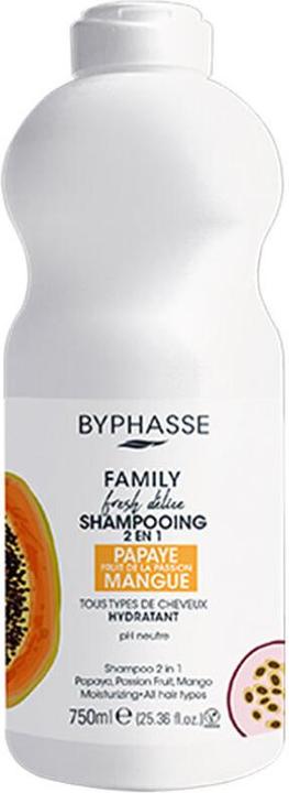 Produktbild Byphasse Family Fresh Delice 2-in-1 Shampoo 750ml (750 ml, Flüssiges Shampoo)