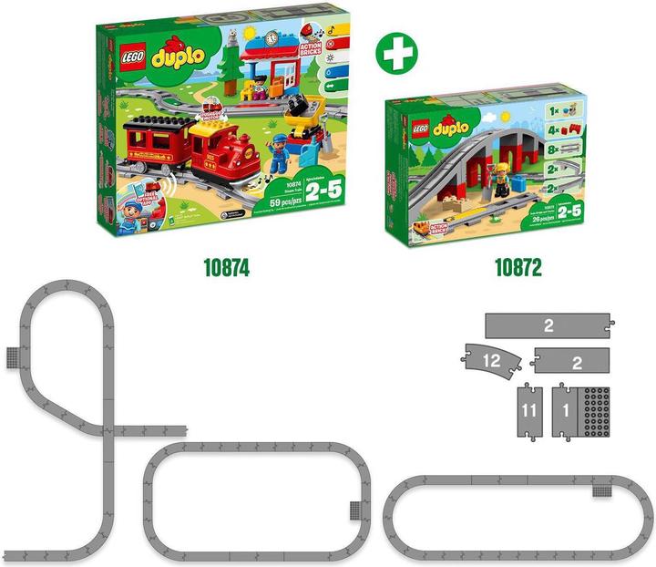 Immagine prodotto LEGO Ponte ferroviario e binari (10872)