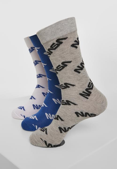 Immagine prodotto Mister Tee Calzini NASA Allover 3-Pack (confezione da 3, 47 - 50)
