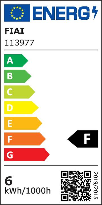 Energy Label Isoled silver (GU10, 5 W, 460 lm, 1 x, E)