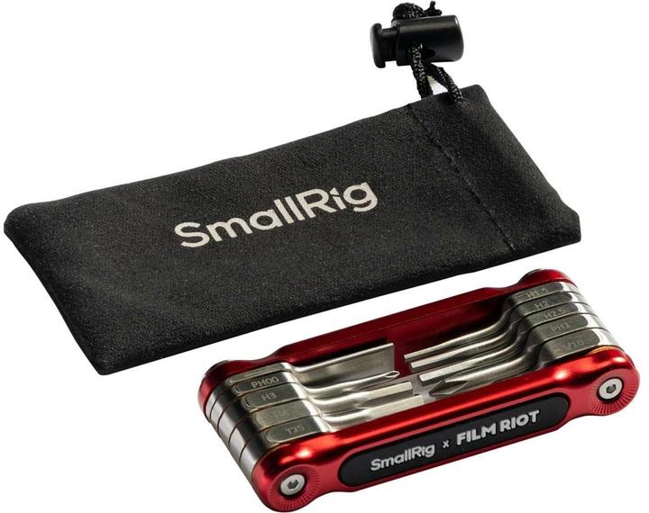 Actual product image SmallRig x FILM RIOT 10 in 1 Detent Folding Multi Tool Kit (Red) 4813