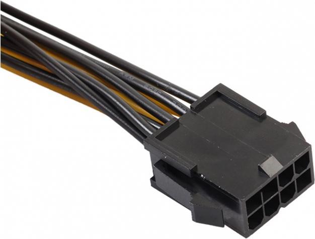 Actual product image PowerGuard PCI-E 8-pin to 2x 8-pin Dual Power Splitter GPU Cable 30cm