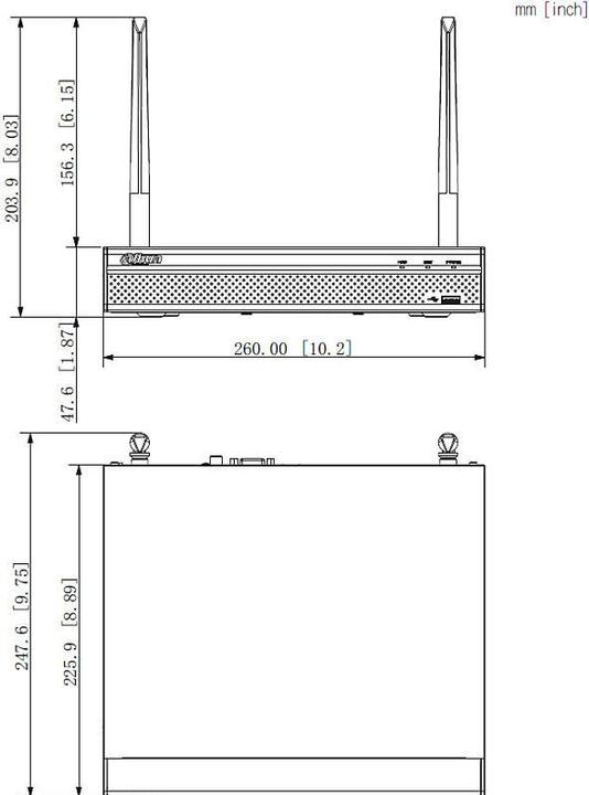 Image du produit Dahua NVR1104HS-W-S2-CE (Enregistreur vidéo en réseau (NVR))