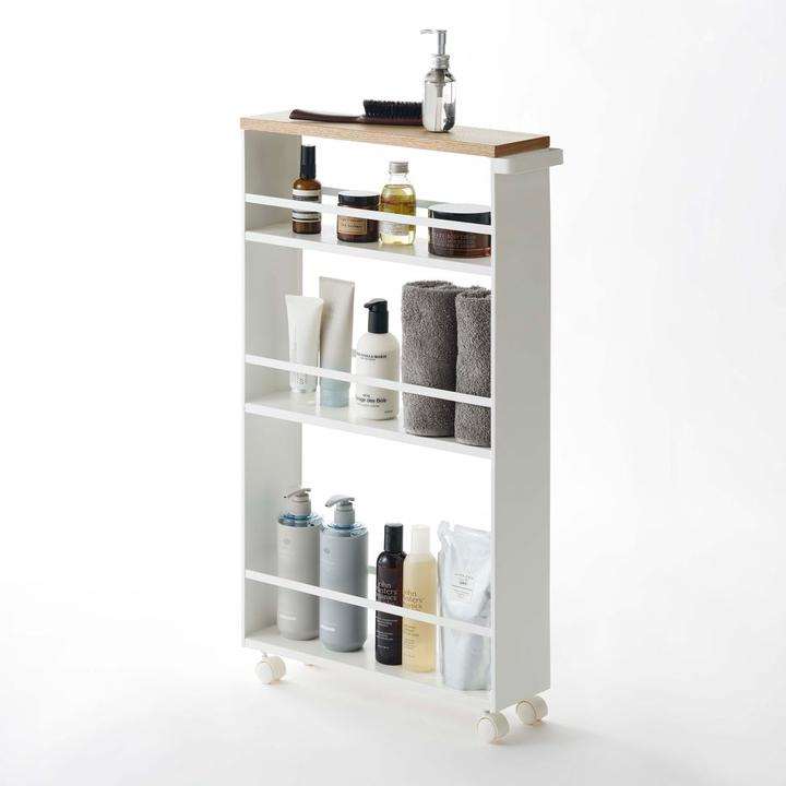 Productafbeelding Yamazaki Smalle trolley met houten plank TOWER
