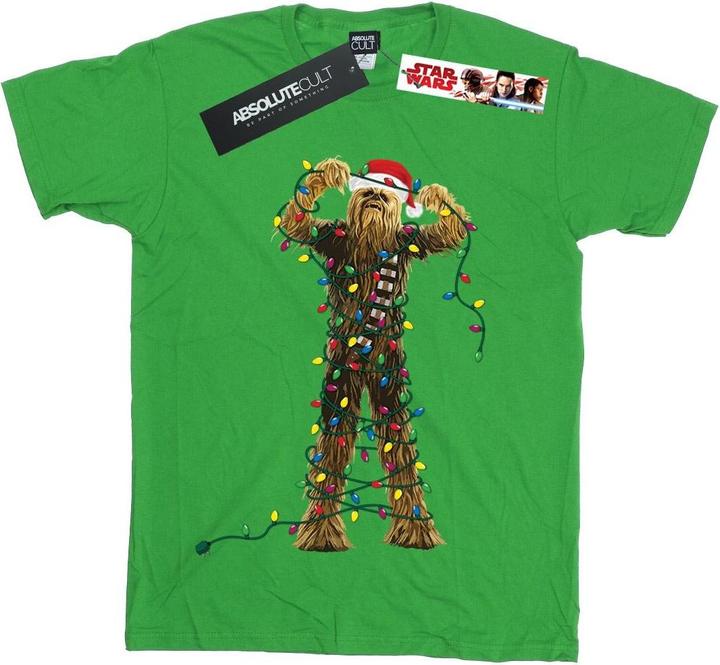 Star Wars Chewbacca Christmas Lights TShirt Jungen