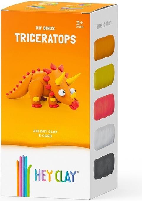 Actual product image Hey Clay Triceratops clay