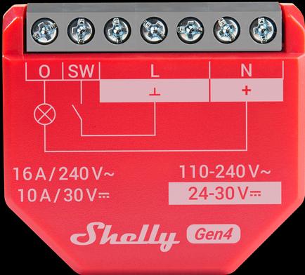Produktbild Shelly 1PM Gen4 2-pack (Schaltaktor)