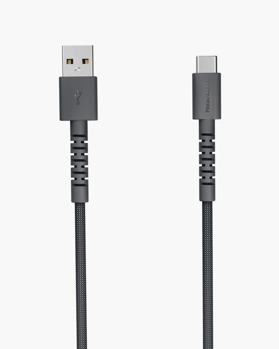 Produktbild Fresh'N Rebel Fresh 'n Rebel USB-A zu USB-C silicon geflochtenes Kabel "FlexWave" 70cm, Storm Grey (0.70 m, 18 W)