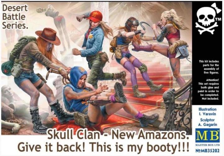 Actual product image Master Box Desert Battle Series. Skull Clan-New Amazons