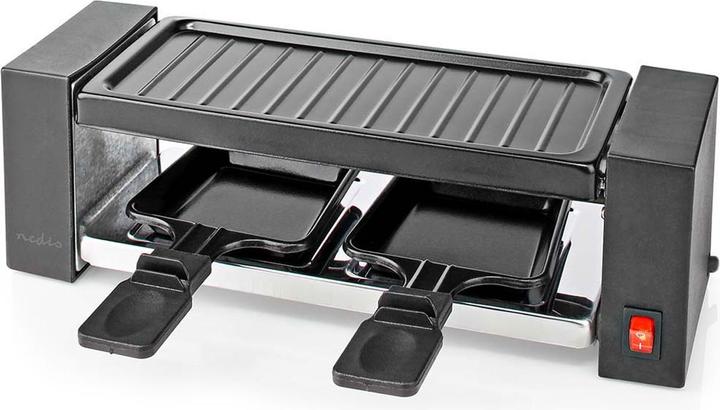 Actual product image Nedis Gourmet/Raclette Grill 2 Persons Spatula Non stick coating Rectangle