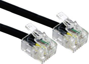 Actual product image Rs Pro Telephone cable RJ11 RJ11 PVC 30m Shielded