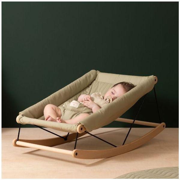 Image du produit Nobodinoz Growing Green bascule avec coussin Linden Green