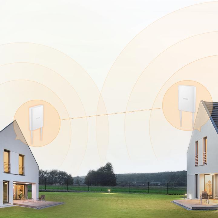 Actual product image Zyxel NWA55AXE 802.11AX (WIFI 6) DUAL-Radijas OUTDOOR POE ACCESS POINT (1200 Mbit/s)
