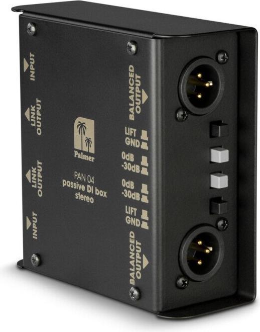 Image du produit Palmer Audio Boîte de direct passive 2 canaux Pro PAN (Boîte de DI)