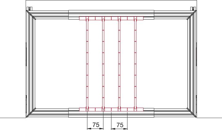 Actual product image Servetto Trouser rail bars Papillon anthracite