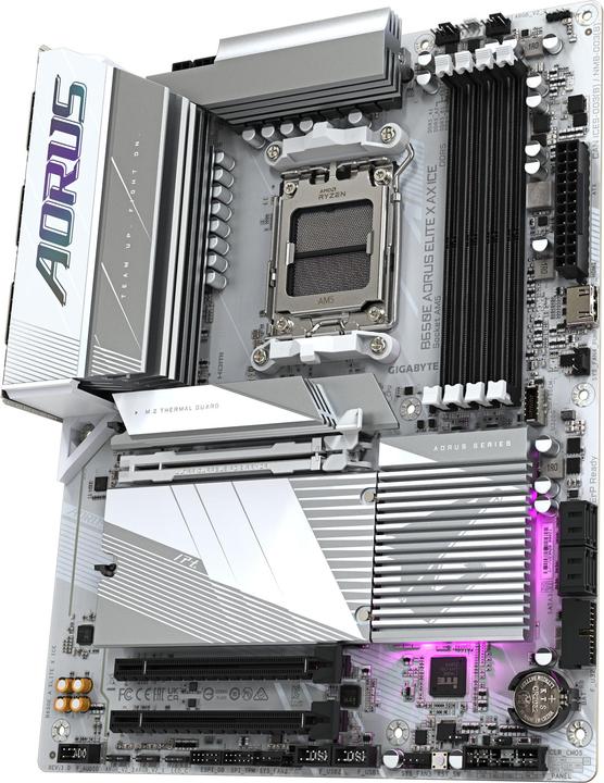 Image du produit Gigabyte B650E AORUS Elite X AX ICE (AM5, AMD B650E, ATX)