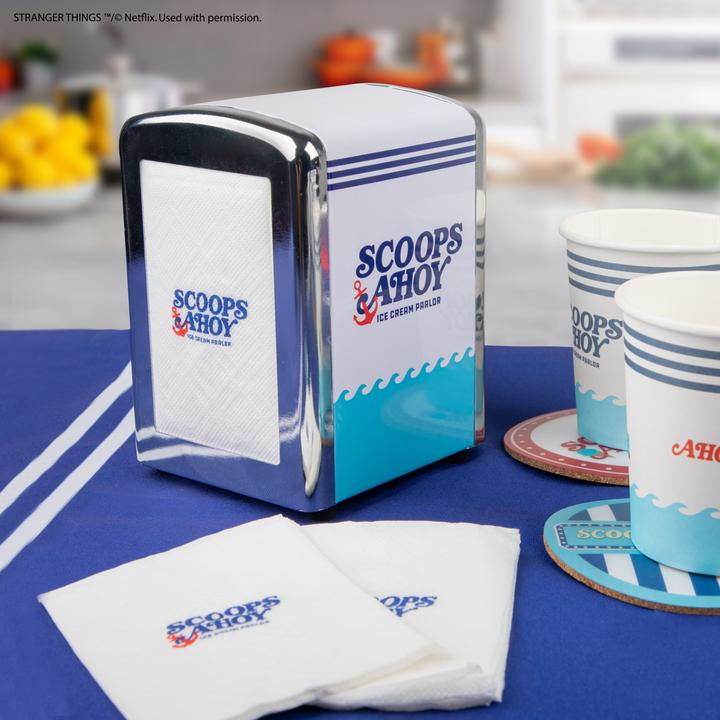 Actual product image Cinereplicas Stranger Things: Scoops Ahoy napkin dispenser