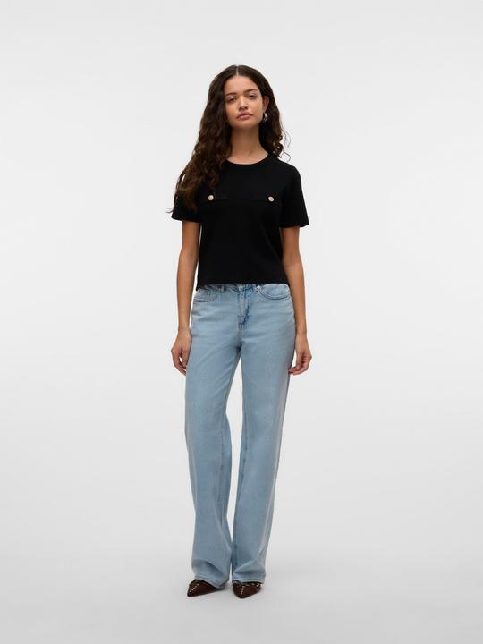 Actual product image Vero Moda VMMELISA Mid Rise Weiter Beinschnitt Jeans Weit geschnitten (W26/L32)