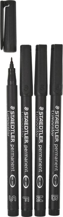 Image du produit Staedtler Permanent (Noir, 2.50 mm, 4 x)