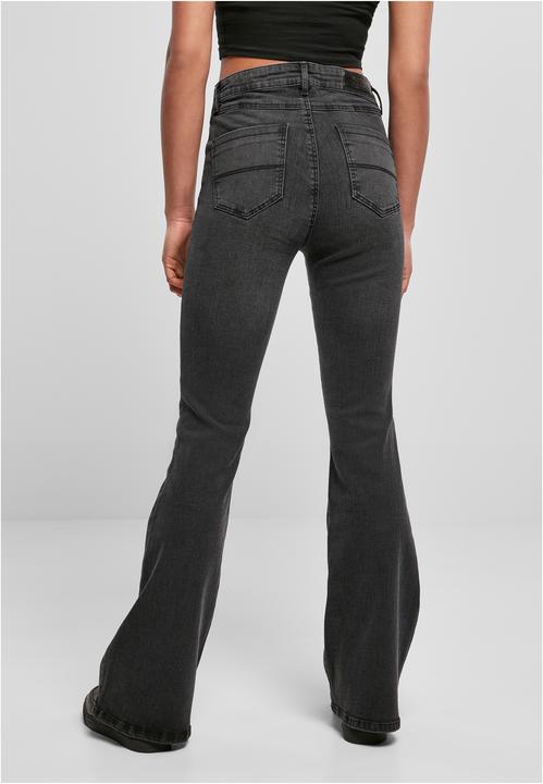 Actual product image Urban Classics Ladies High Waist Flared Denim Pants - 13811 (30)