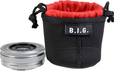 Actual product image B.I.G. PS5 Black, Red Neoprene Pouch case (Lens bag)