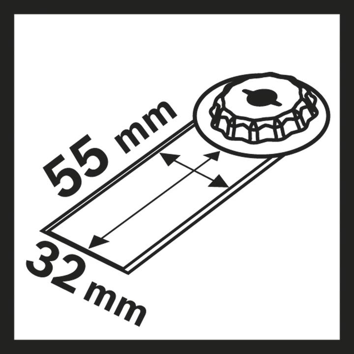 Actual product image Bosch Professional Zubehör HCS Universal joint cutter MAII 32 SC, 55 x 32 mm, pack of 10