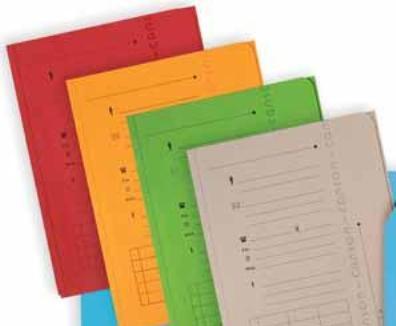 Elba ULTIMATE folder with 2 flaps, DIN A4, blue made of 240 gsm CANSON cardboard, flaps pre-cut (A4, 25 x)
