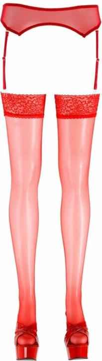 Actual product image Cottelli Collection Suspender stockings red (S)