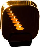 Produktbild Ootb Schwarzer Glas-Teelichthalter, Infinity candle