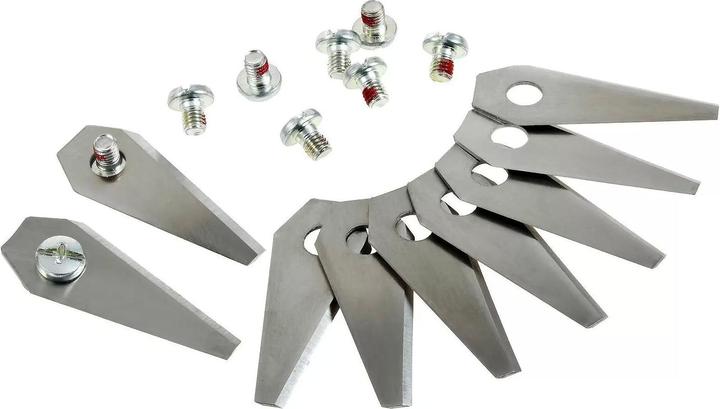 Produktbild AccuCell 9x Ersatz-Messer Klingen / Schneid-Klingen (1,00mm) für Bosch Indego Mähroboter (Mähroboter, Rasenmäher Messer + Ersatzmesser Gartenmaschinen)