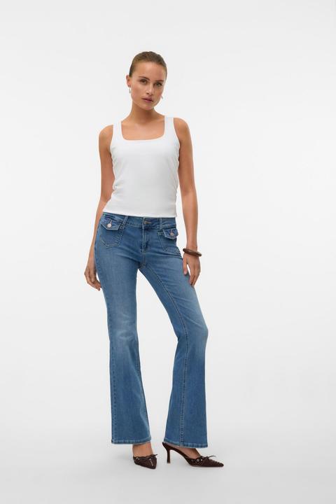 Actual product image Vero Moda VMJEAN Niedrige Taille Ausgestellt Jeans Ausgestellt (XS)