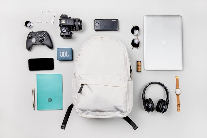 Actual product image Sponge Milk Backpack Baltas
