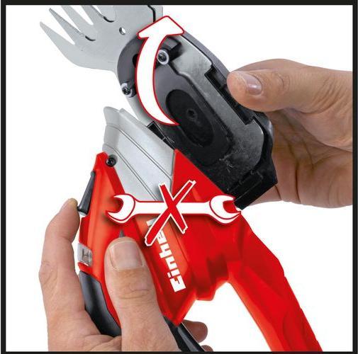 Productafbeelding Einhell 12V accu gras- en struikschaar GE-CG 12 Li WT (Elektrische heggenschaar)