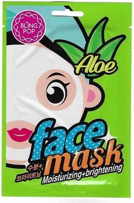 Bling Pop Feuchtigkeitsspendende und aufhellende Gesichtsmaske mit Aloe Vera (20 ml)