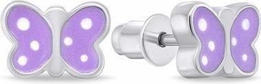 Brilio Silver - Charming silver earrings Hearts EA1078WR