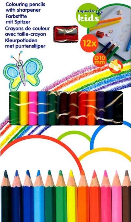 Produktbild Topwrite Farbstifte 12tlg mit Spitzer (Mehrfarbig, 12 x)