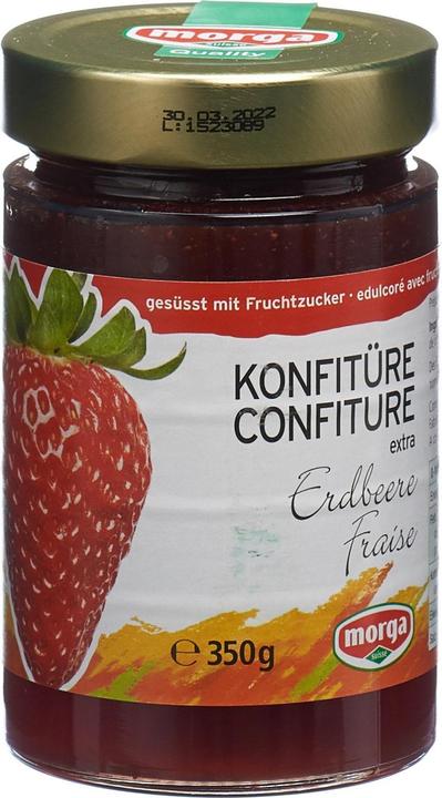 Produktbild Morga Konfitüre Erdbeer Fruchtz (350 g)