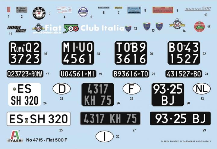 Produktbild 1:12 Fiat 500 F Upgraded Edition